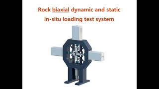 Rock biaxial dynamic static in-situ loading test system