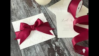 Make Your Own Wedding Invitations - Diy Wedding Invitations With Bow