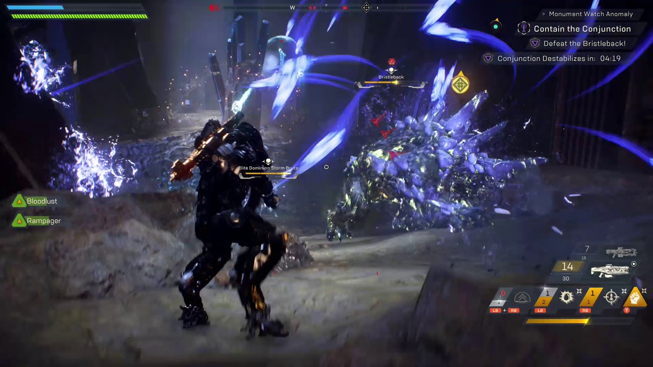 Anthem Ranger Bristleback boss fight GM3