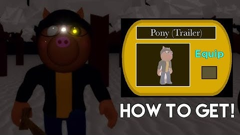 HOW TO GET THE PIGGY BOOK 2 TRAILER PONY SKIN + BADGE IN PIGGY BUT NOSTALGIA RP!!