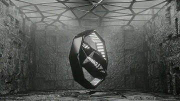 Abstract Sci-Fi Alien Animation in Blender using Eevee (Black and White)