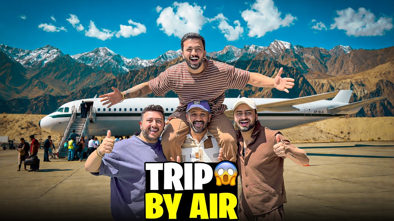 Most awaited By-Air trip started with boys😍Beautiful resort book krwa lia❤️