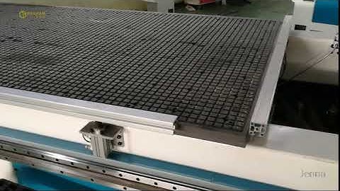 Pop-up pins with aluminum slot to position the material