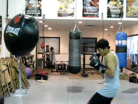 Billy Carrillo Jr training at Delgado's 2010 part ...