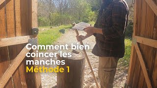 Fabriquer un manche de faux rustique - avec une serpe, une mèche à bois et  deux serre-joints 