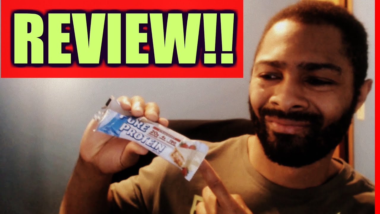 Pure Protein Bar REVIEW!! Strawberry Pure Protein Bar? (New Supplement ...