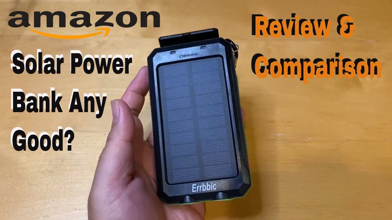 Amazon Solar Power Bank any good? Unboxing, Review, & Comparison YouTube
