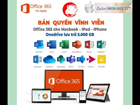 OFFICE 365 BẢN QUYỀN VĨNH VIỄN - ONEDRIVE 5000Gb