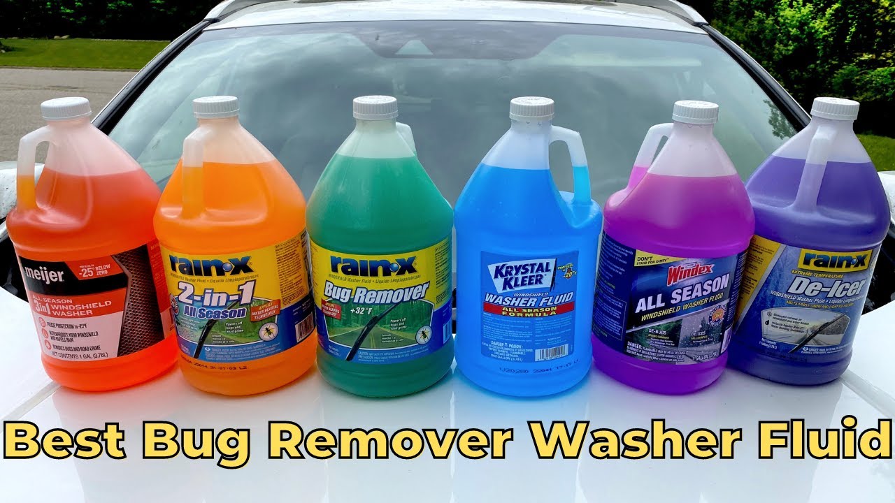 Super Tech Bug Remover with Rain Repeller Windshield Washer Fluid