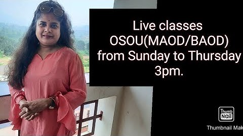 #OSOU MAOD/BAOD/Paper-3