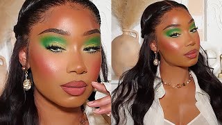 Glowy Skin + Soft Green Makeup Look | Premium Lace Wigs