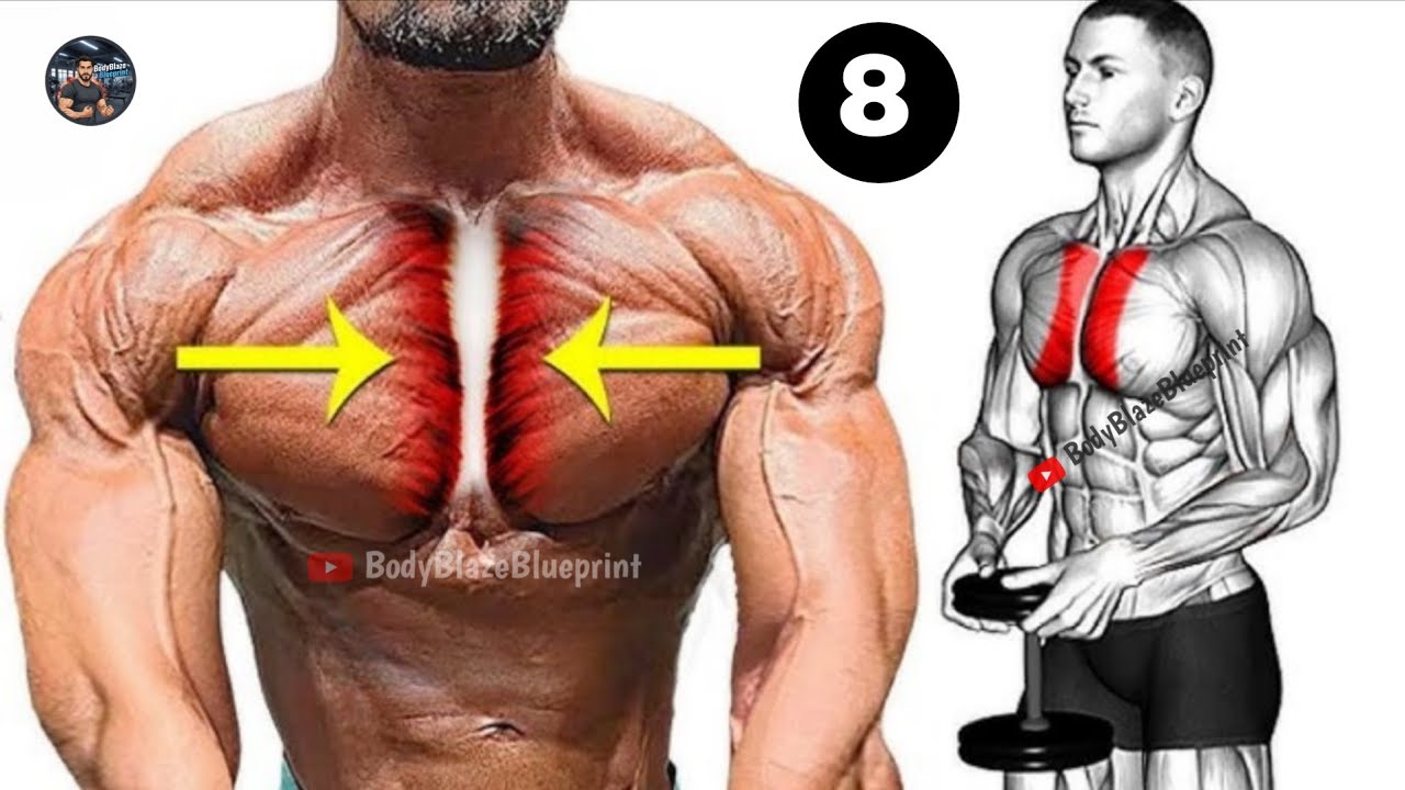 8 Exercises To Target Your Inner Chest // Middle Chest Workout 