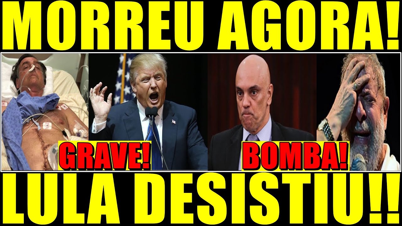 M0RREU AGORA: TRUMP ANULOU M0RAES E LULA DESESPERO FOGO EM BRASILIA CAIU STF E PT LULA DESISTIU HJ!!