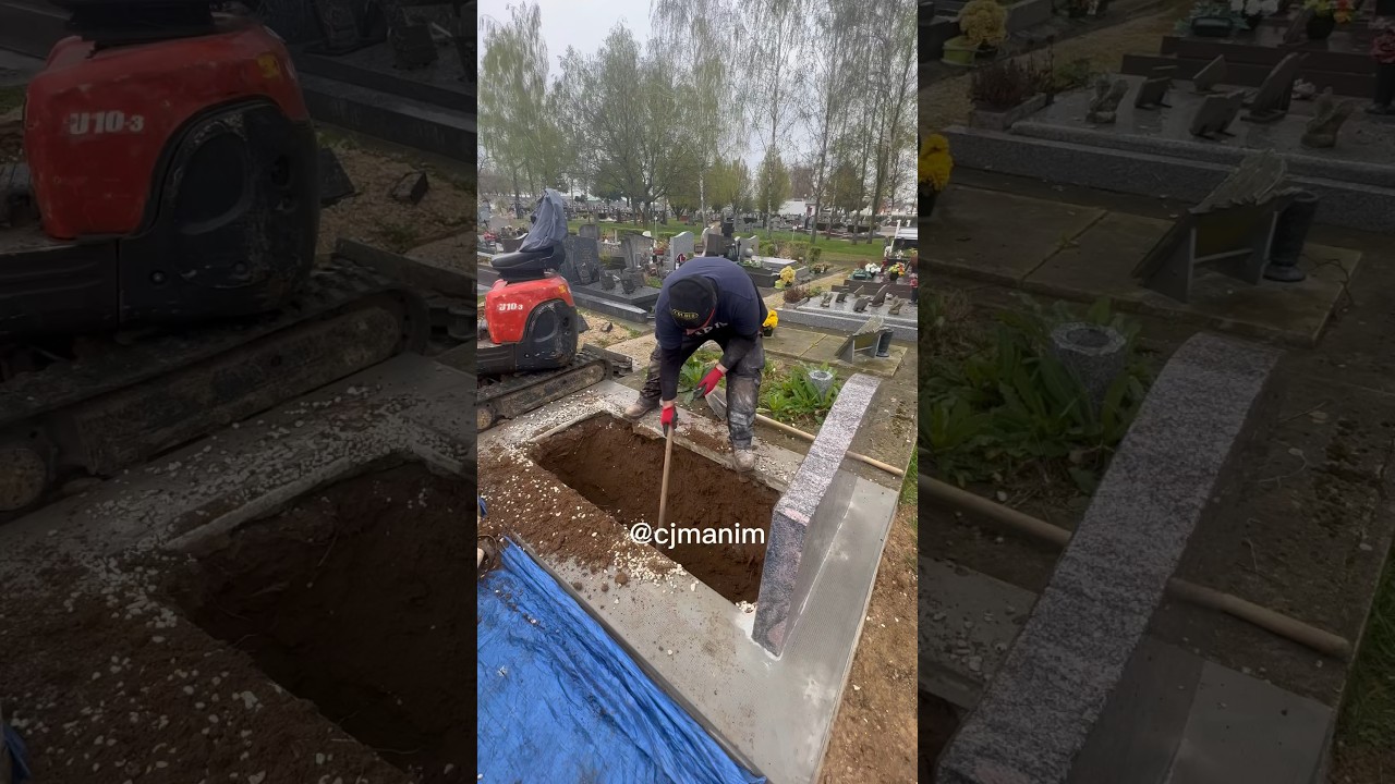 Processo de preparação para uma exumação! #coveiro #cemitério #cemiterio #funeral #curiosidades
