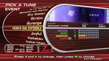 ITG - HOSHI GA OYOGU Hard / ESP 99.54% 5ex FEC [DDR GP]