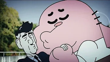 The Amazing World of Gumball - Richard Kisses Mr. President!!!