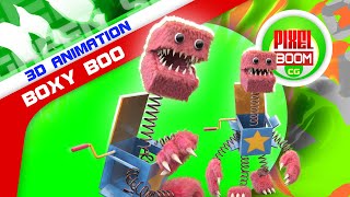 Green Screen BOXY BOO Project Playtime 3D Animation - PixelBoomCG