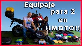 ✅EQUIPAJE de DOS para VIAJAR EN MOTO |Viajando en moto