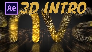 After Effects  3D Gold Intro [ Element 3D ]