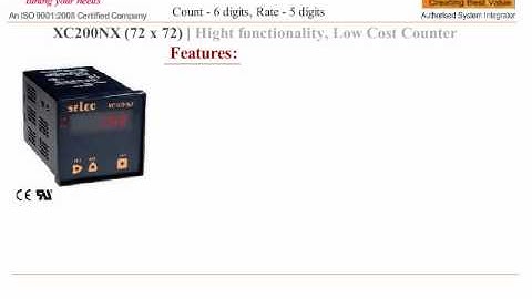 DIGITAL COUNTER ELECTRONIC FREQUENCY XC 200NX SELEC