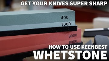 How to Sharpen Kitchen Knives with Whetstone - Sharpen Dull Knives with Keenbest Sharpening Stone