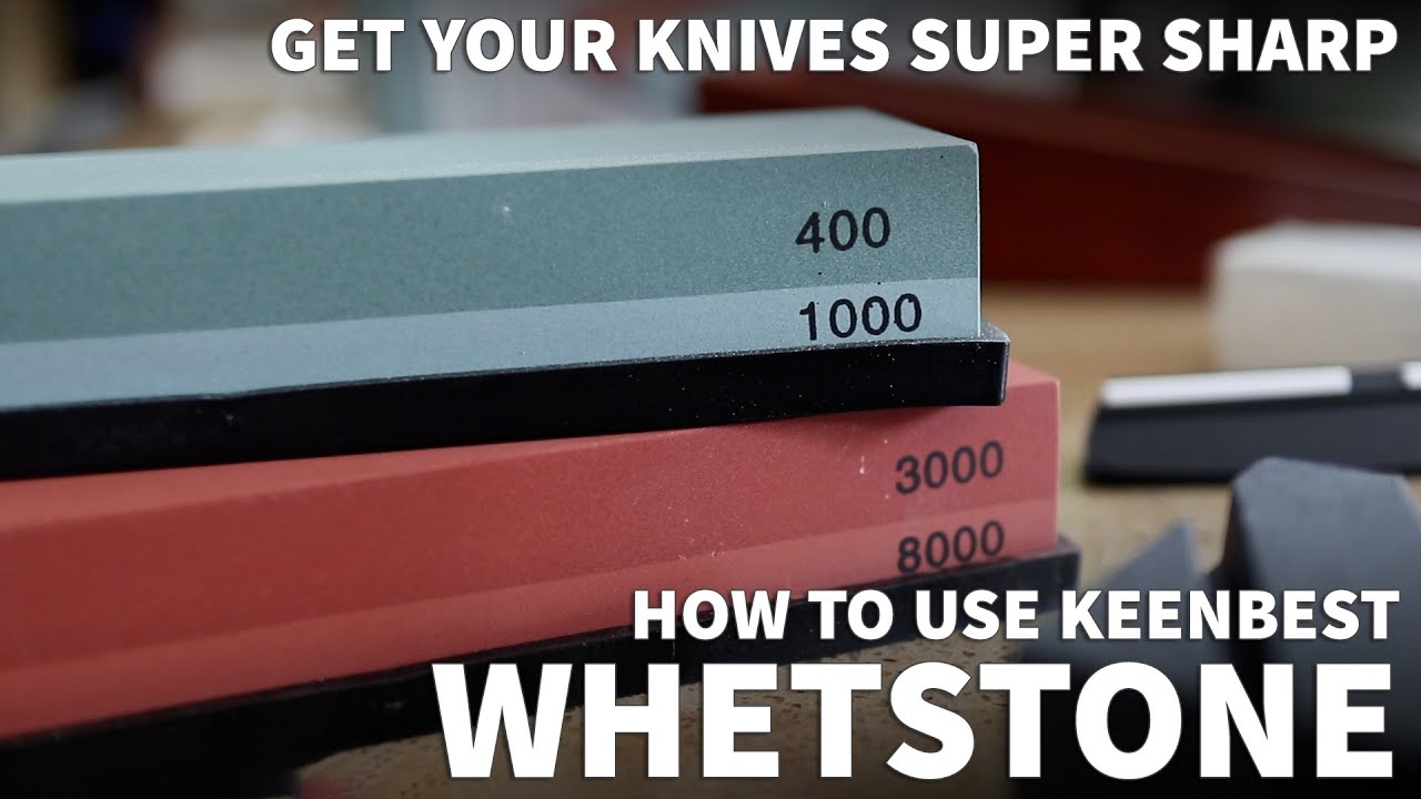 Sharpening Stone Whetstone Set 2 Side Grit 400/1000 3000/8000 KEENBEST