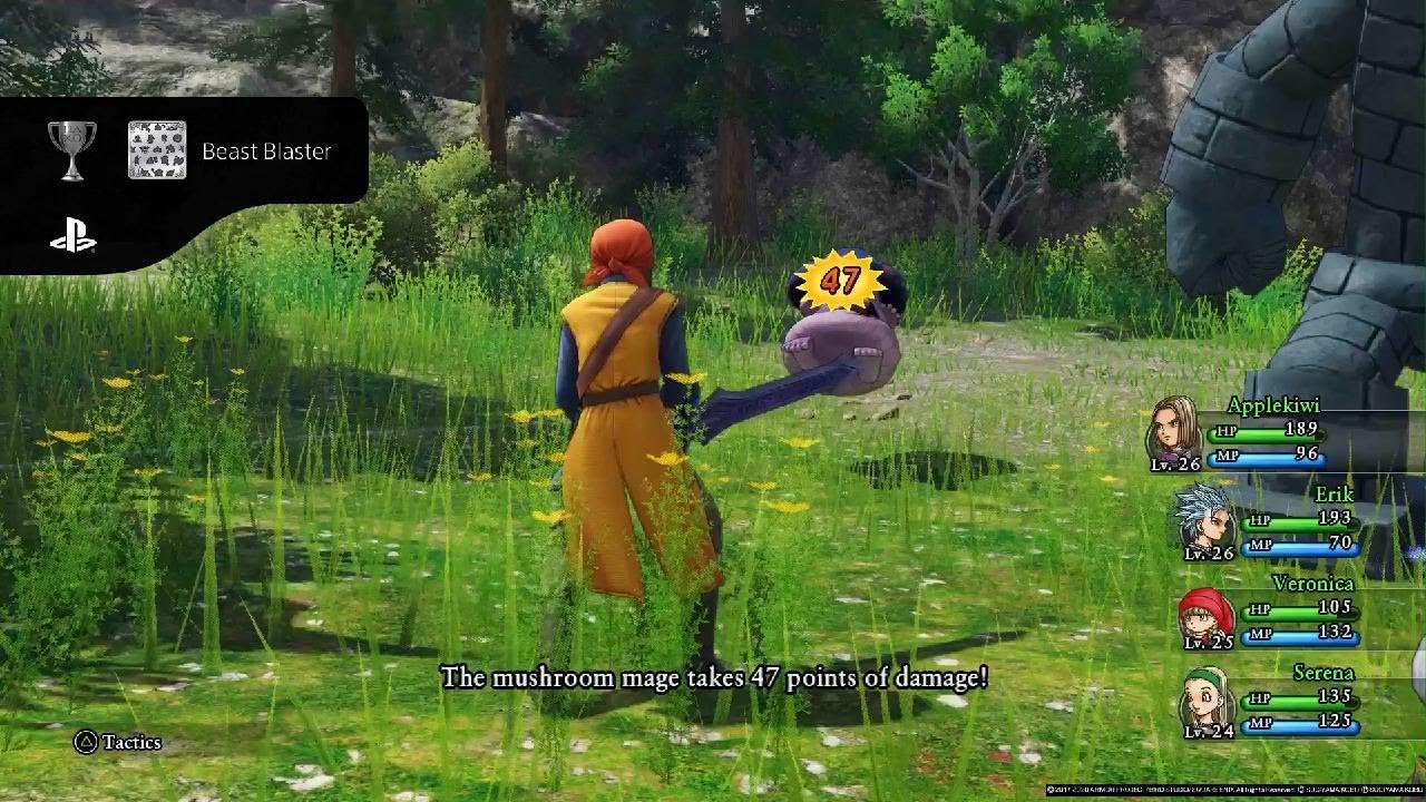 DRAGON QUEST XI S Erik DualWielding Knives With Paralyze Effect YouTube