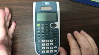 TI 30XS Multiview calculator fractions