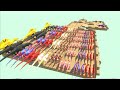 Colorful CARNIVORE DINOSAURS vs All Units Championship - Animal Revolt Battle Simulator