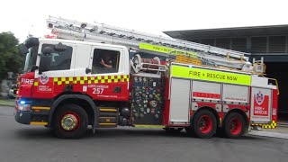 FRNSW pump 257 and aerial pump 257 responding (Coffs Harbour)￼