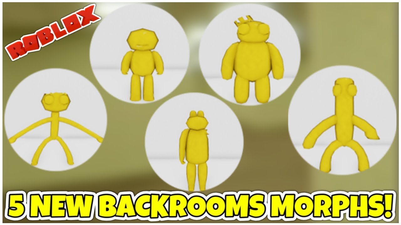 UPDATE 141 🏆🌈 How to get ALL 5 NEW BACKROOMS MORPHS! (GOLDEN RAINBOW FRIENDS) - Roblox