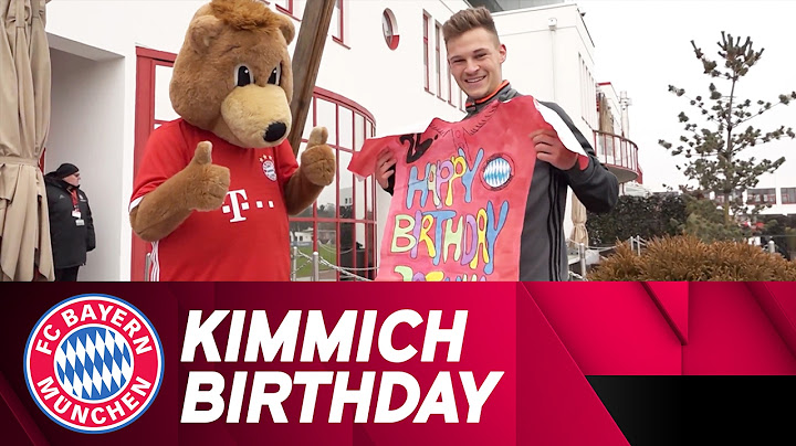Surprise Birthday Presents for FCB KidsClub Captain Kimmich!