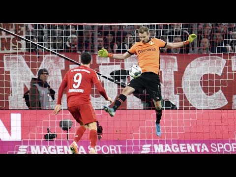 Bayer's goalkeeper missed a curious goal