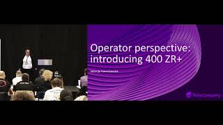 Operator perspective: introducing 400 ZR+ - DKNOG14