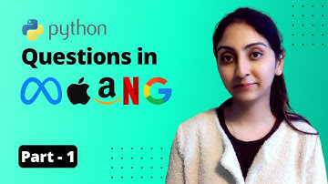 Python Questions in MAANG Interviews Part - 1 | Data Science Interview Preparation | AlmaBetter