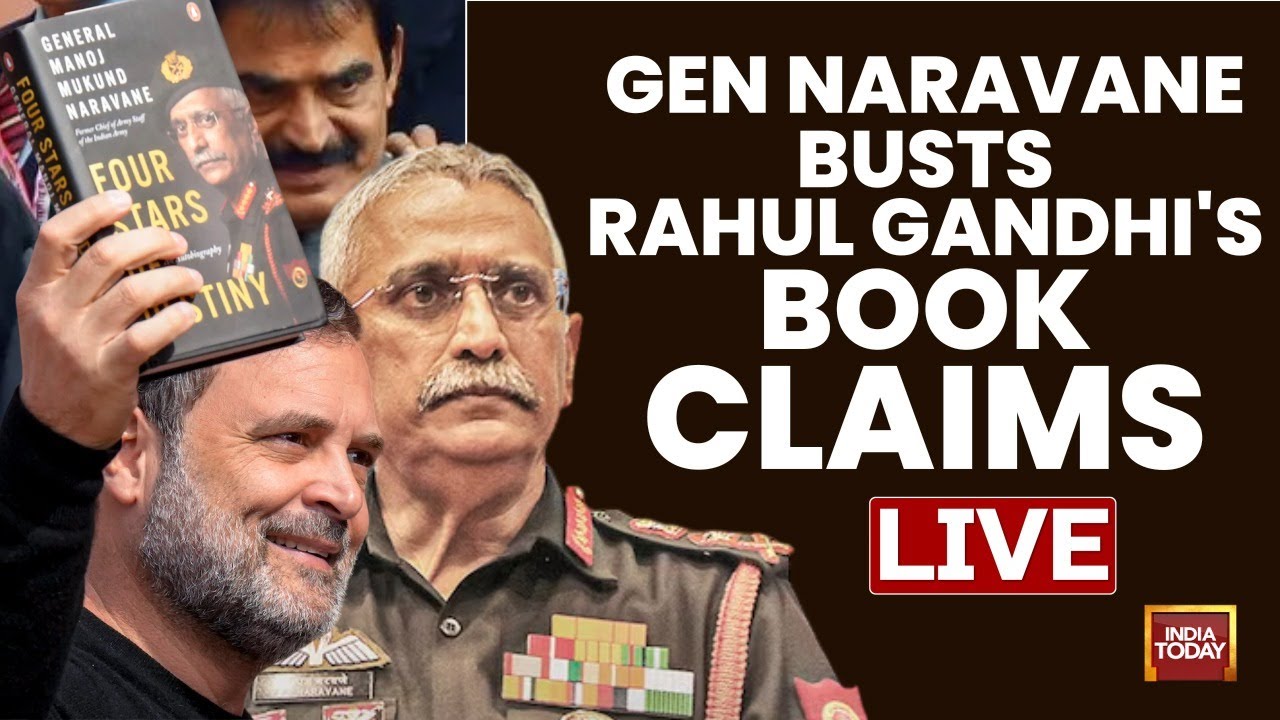 BREAKING: Ex-Army Chief Naravane Breaks SIlence On Sansad Book Row,  Busts Rahul Gandhi's Claim