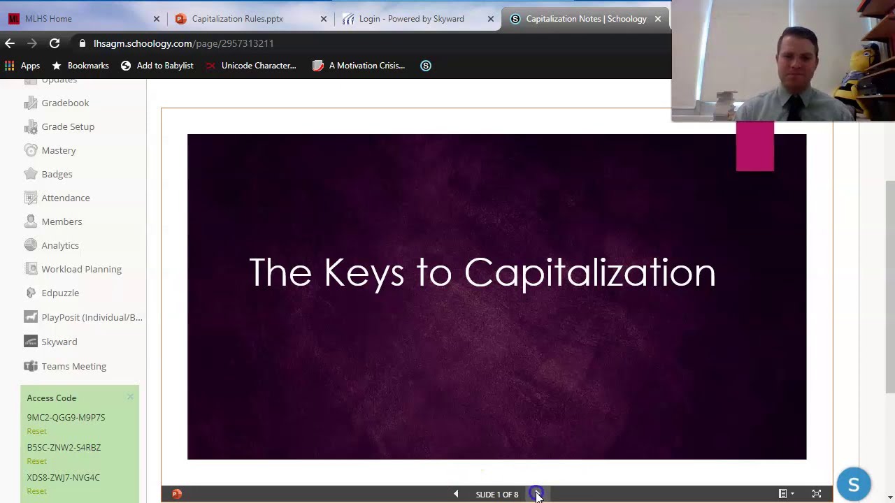 Capitalization Notes