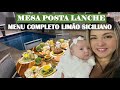 MESA POSTA LIMÃO SICILIANO E MENU | LANCHE DA TARDE TROPICAL