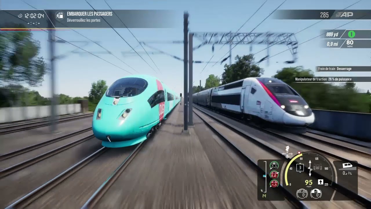 Train sim world 2    Course ICE vs TGV