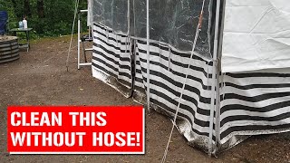 How to wash camper when you don&#39;t have a hose - Camp It Club Camping Tip!