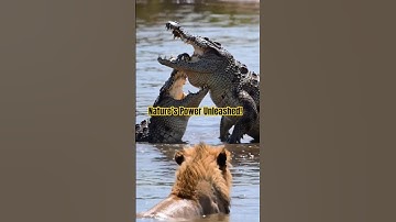 Crocodile Fight Caught Lion’s Attention#crocodile#lion#wildlife#animals#shorts#luckygameplay#epic