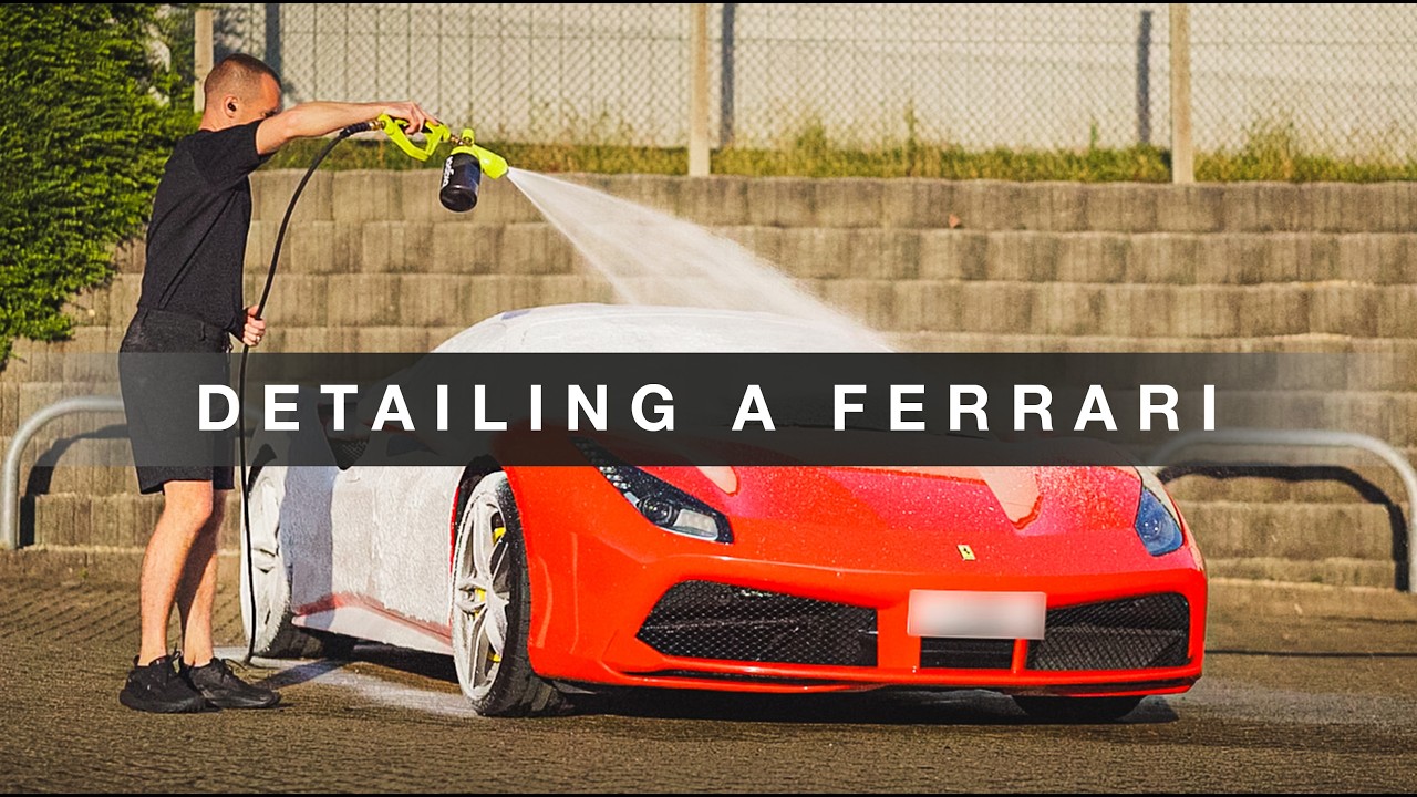 How I Detailed & Ceramic Coated a Red Ferrari 488 GTB