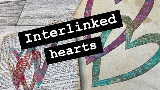 SWEET HEART-SHAPED FRAMES link together for fun journal embellishment ~ #junkjournalideas