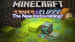 Is Moss The New Insta-Mining? ▫ Minecraft 1.17 Snapshot 21w10a ▫ Caves & Cliffs Update