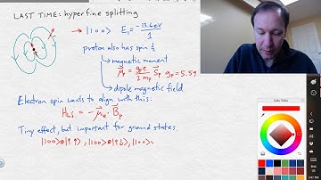 (#1): Hyperfine Splitting: review and worksheet setup