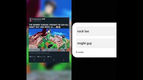 KURAMA SHOCKED🤡ROCK LEE AND GUY ROCKED💀💀 #anime #narutoshippuden #rocklee
