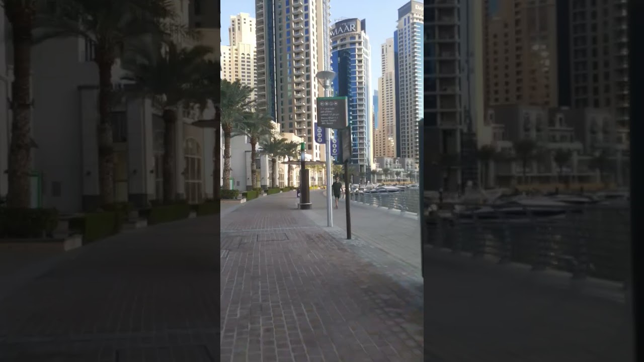 Dubai Marina incredible morning view.