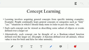 Machine Learning L3 - Concept Learning