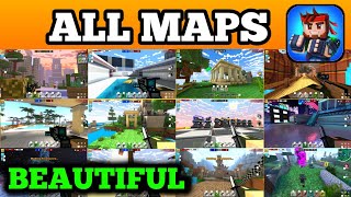 All Maps Graphics At PC VERSION - Pixel Gun 3D