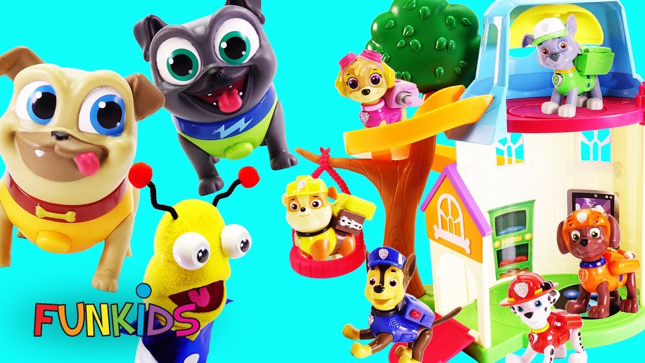 Puppy Dog Pals Doghouse Playhouse with Marty the Martian - YouTube